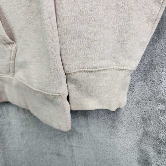 Mens Biege The North Face Hoodie Sweatshirt Pullover Fleece Long Sleeve Size L - Picture 5 of 12